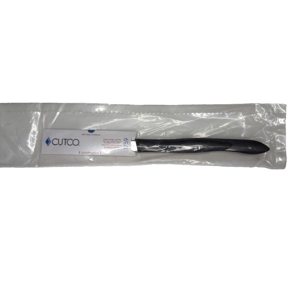 Cutco 1759 Classic Handle Serrated Table Knife Black Handle Sealed Package New